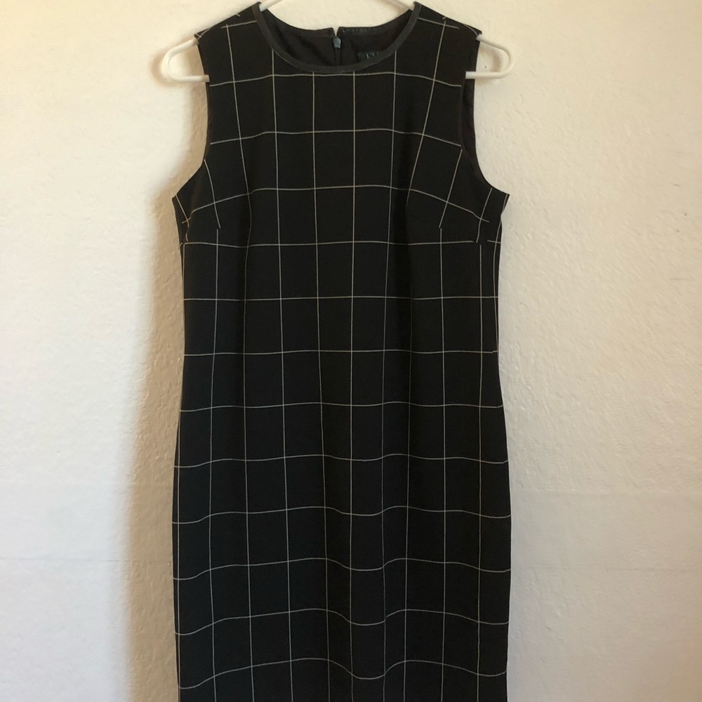 Ralph Lauren Black w/ white lines dress